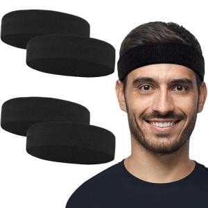 4 Pack Moisture-Wicking Sweatbands for Pickleball