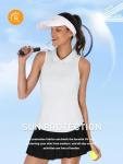 ZANZEA Women’s Sleeveless White Pickleball Tank Top