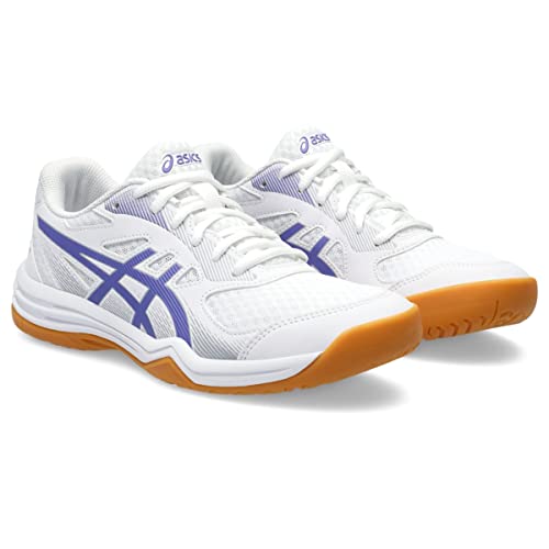 ASICS Women's Pickleball Shoes, Size 8.5, White/Blue Violet