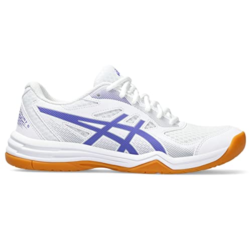 ASICS Women's Pickleball Shoes, Size 8.5, White/Blue Violet