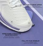 K-SWISS Women's Lightweight Pickleball Shoes, White/Purple