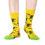 WeciBor Men's Funny Pickleball Crew Socks - 4 Pairs