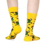 WeciBor Men's Funny Pickleball Crew Socks - 4 Pairs