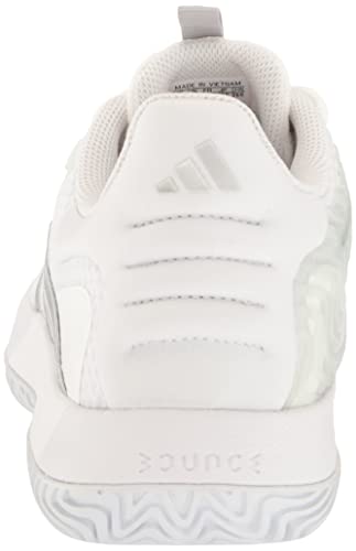 Adidas Women's SoleMatch Control Sneaker in White/Silver/Grey