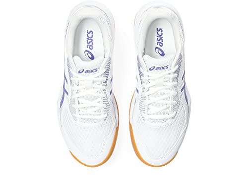 ASICS Women's Pickleball Shoes, Size 8.5, White/Blue Violet