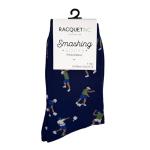 Racquet Inc Men's Tennis Dress Socks - Racket Pattern