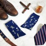 Racquet Inc Men's Tennis Dress Socks - Racket Pattern