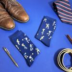 Racquet Inc Men's Tennis Dress Socks - Racket Pattern