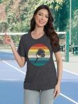 Funny Pickleball Shirts for Women Casual Tee