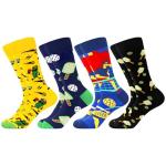 WeciBor Men's Funny Pickleball Crew Socks - 4 Pairs