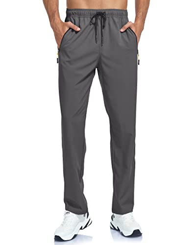 Men's Quick Dry Sweatpants with Zipper Pockets