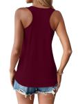 Women’s Racerback Pickleball Tank Top - Wine Red