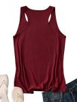 Women’s Racerback Pickleball Tank Top - Wine Red