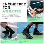 Cushioned Pickleball Socks with Grip and Support