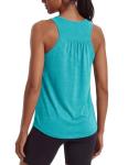 Turquoise Women's Racerback Tank for Pickleball