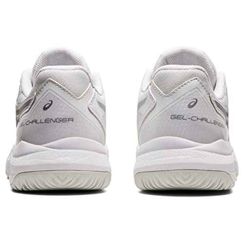 ASICS Gel-Challenger 13 Women's Pickleball Shoes, White/Silver
