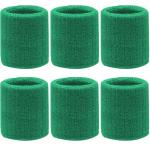 Absorbent Cotton Wrist Sweatbands for Pickleball - 6 Pack
