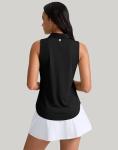 G Gradual Women's Sleeveless Zip Polo Tank Top