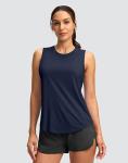 SANTINY Women's Racerback Athletic Tank Top - Navy