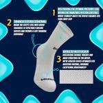 WE FOOT Dual Grip Plus Crew Sports Socks