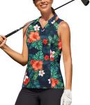 COOrun Women's Sleeveless Quick-Dry Pickleball Polo