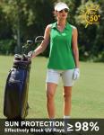 Women's Sleeveless V-Neck Pickleball Polo Shirt