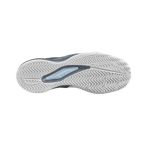Wilson Women's Pickleball Sneaker, White/Grey/Baby Blue, Size 9