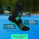 Cushioned DualGrip™ Pickleball Performance Crew Socks