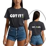 Women’s LuxLass Pickleball Player T-Shirt in Grey