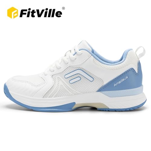FitVille Women's Pickleball Shoes with Arch Support