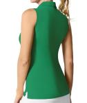 Casei Women's Quick-Dry Sleeveless Golf Polo - Green