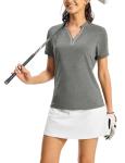 Women's Lightweight V-Neck Pickleball Polo Shirt
