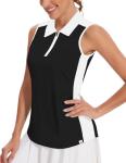 Women’s Sleeveless Black Pickleball and Tennis Top