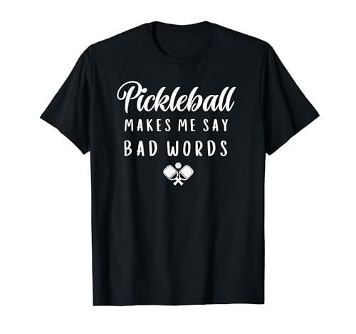 Comical Pickleball Players Tee: More Fun, Less Fuss