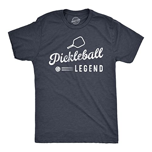 Funny Mens Pickleball Legend Tee for Guys - Navy