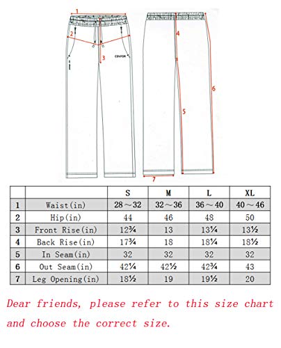 CENFOR Men's Open Bottom Athletic Sweatpants