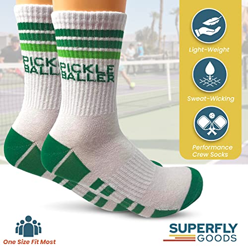 Pickleball Crew Socks: Super Fly Pickleball Gift & Accessory