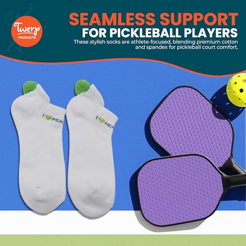 Women's Twerp Pickleball Socks - Fun Novelty Gift
