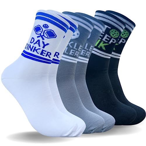Monkey Stix 3 Pack Pickleball Socks - Size 8-13