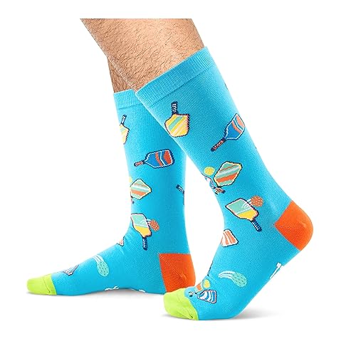 Light Blue Unisex Pickleball Socks for Men and Women
