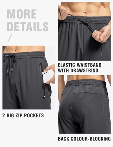 Men's Quick Dry Athletic Hiking Pants for Pickleball
