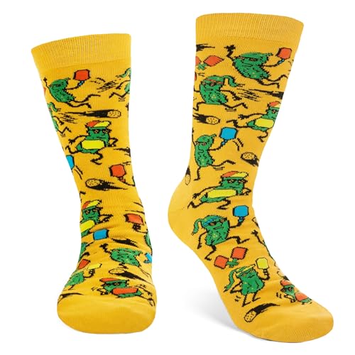 Men's Novelty Pickleball Socks - Fun Gift for Sports