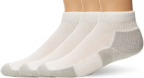 3 Pack White Ankle Running Socks Maximum Cushion