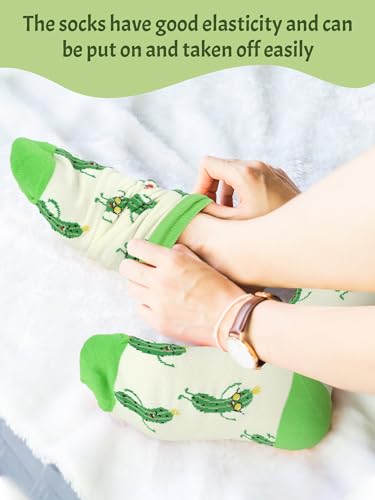 Silicherry Pickle Socks - Novelty Dill Socks for Pickleball