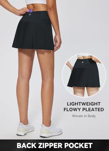 BALEAF Women's High Waisted Pleated Pickleball Skort
