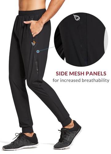 Men's Lightweight Joggers for Pickleball with Zipper Pockets