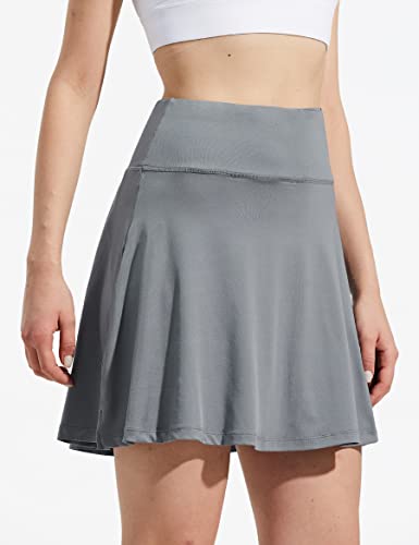 ZUTY High Waisted Pickleball Skort for Women Gray
