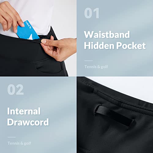 Women's Pickleball Athletic Skorts with Pockets and Ruffle