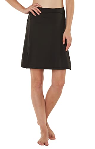 slimour Women's Breathable Black 18" Pickleball Skort