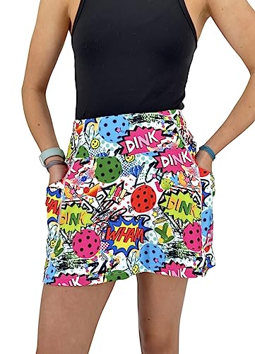 Women's Pickleball Skort, 15" Length - Large Size